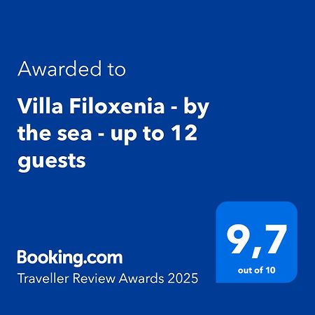 Villa Filoxenia - By The Sea - Up To 12 Guests Kato Rodini Екстериор снимка